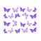 Nagų dekoravimo lipdukai drugeliai